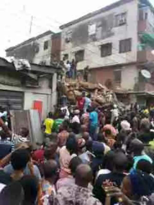 Breaking: Another Four-Storey Building Collapses In Lagos